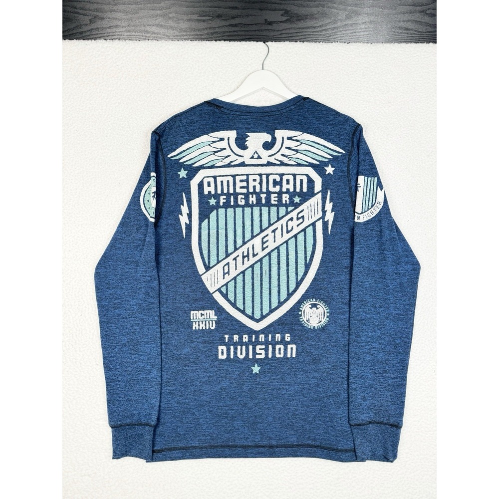 American Fighter Long Sleeve Blue - Men's XL - Read - NEW